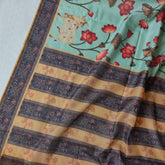 Chanderi Silk Pichwai Saree with Blouse Pcs